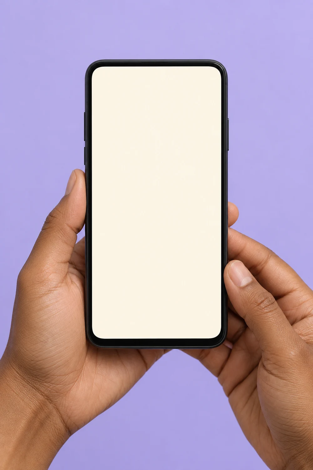 Hands holding a phone