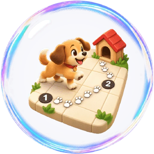 Pup Path glass orb