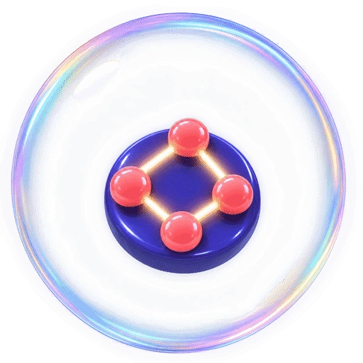 Dot Chain glass orb