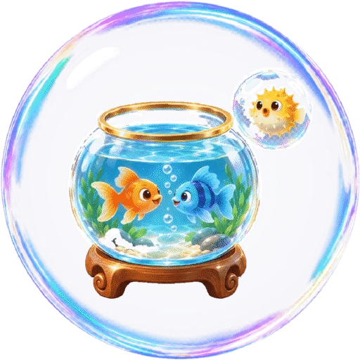 Fish Sort glass orb