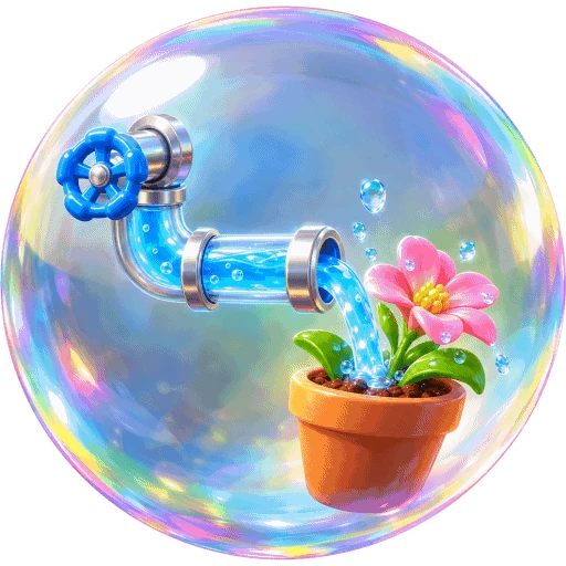 Pipe Flow glass orb