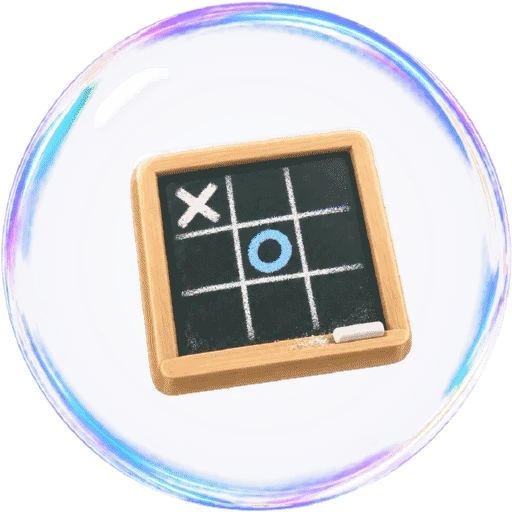 Tic Tac Toe glass orb