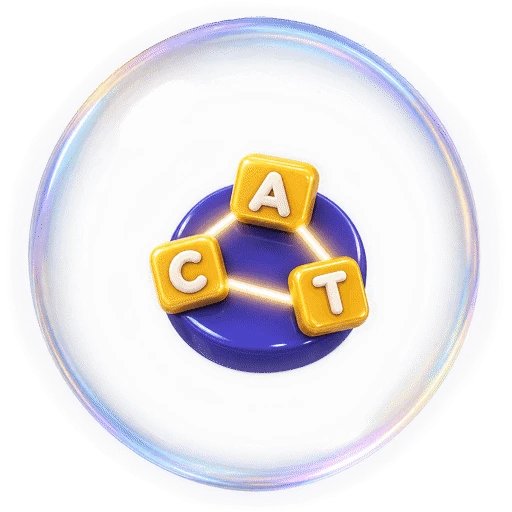 Word Wheel glass orb